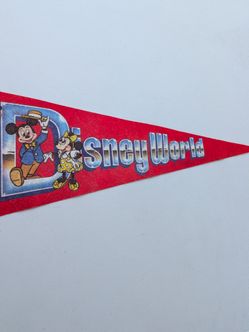 Disney Walt Disney World Felt Flag