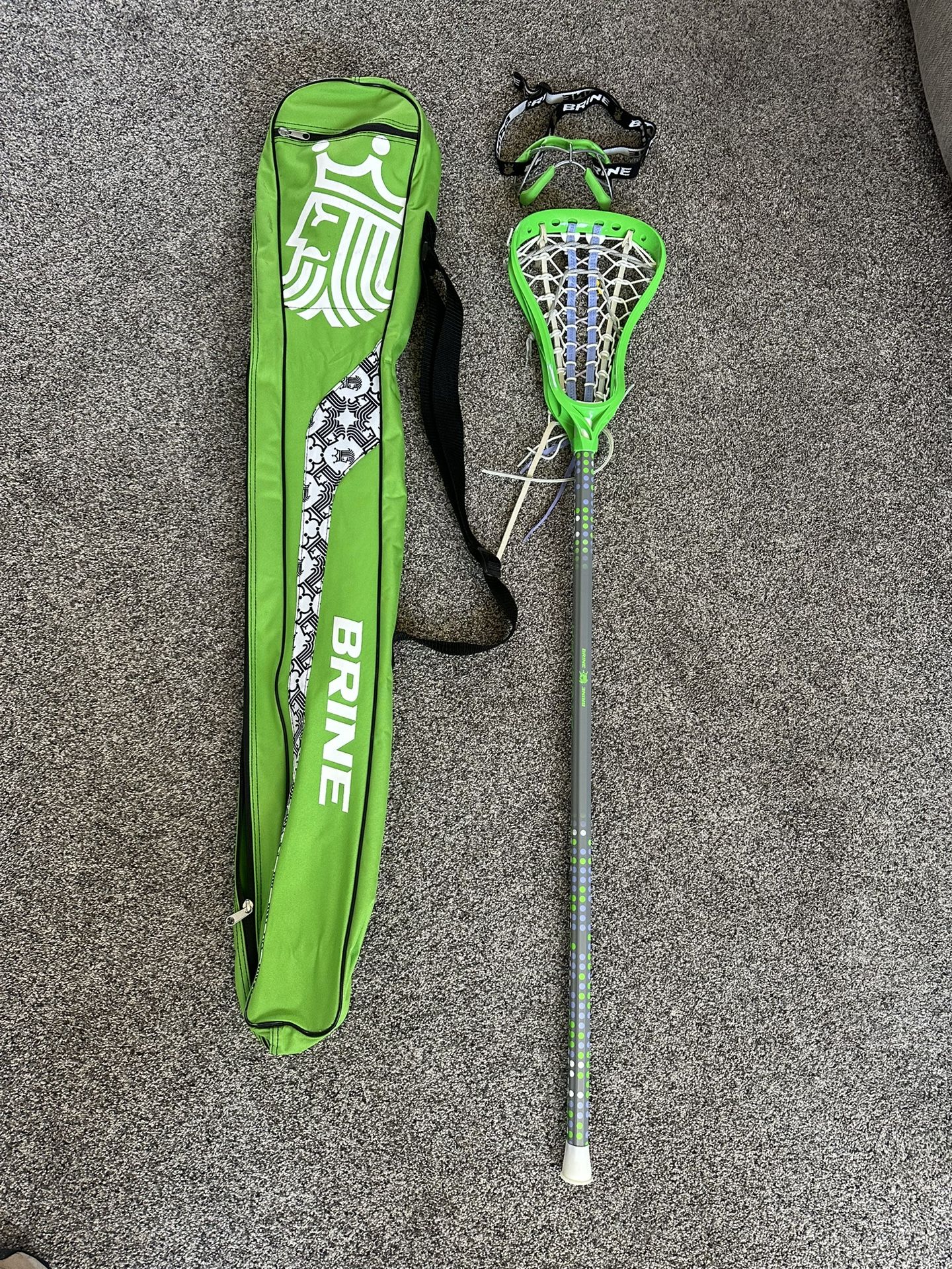 Brine Girls Lacrosse Stick , Bag, & Goggles