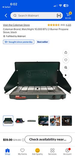 Coleman camping stove 2 burner