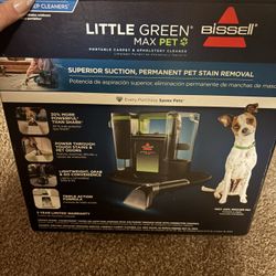 BRAND NEW NEVER USED LITTLE GREEN MAX PET BISSELL CARPET CLEANER