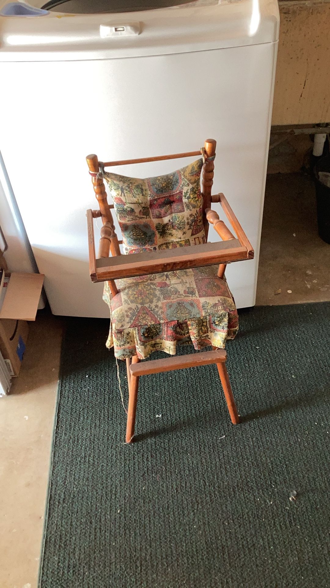 Wooden German Doll Highchair
