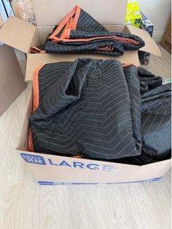 Shipping blankets, used once