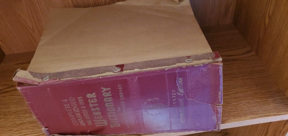 Websters Dictionary 1957 Unbridged