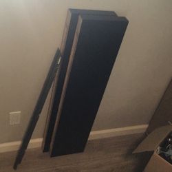 2 Black Shelves