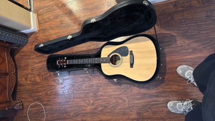 Yamaha Guitar, Case, and Accessories