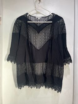 Moral Fiber Black Lace Caridgan