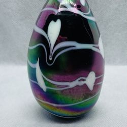 Stunning Vintage Iridized Rainbow Paperweight