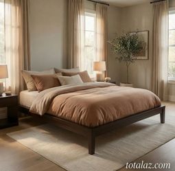 Queen Wooden Bed Frame No Headboard
