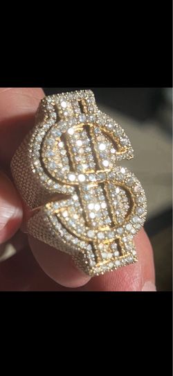 Diamond ring money sign vs1 diamond 14k