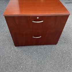 OFFICE/HOME FILE CABINET 2 DRAWERS LATERAL FILE CABINET WOODEN 