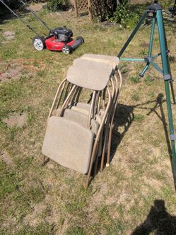 Hamilton Cosco Metal folding Chair lot of four