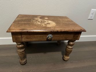 Small wooden table