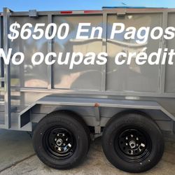 New 8x4x12 Hydraulic Lift Dump Trailer 