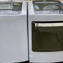 Gray LG Washer & Dryer Set (Apartment Size) 