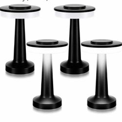 4 Pcs Portable Cordless Table Lamp with Touch Sensor 3 Color Stepless Dimming Rechargeable Battery up to 15 Hours Cordless Table Light Wireless Lamp f