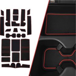 Honda CRV Accessories 2017-2022 Cup Holder Inserts, Center Console Liner Mats, Door Pocket Liners 22-pc Set