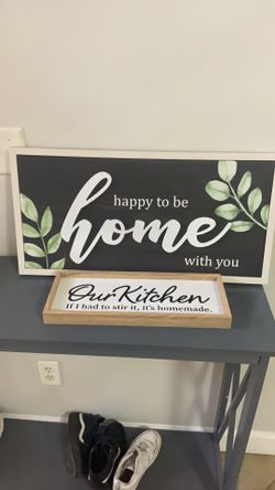 Home decor kitchen signs