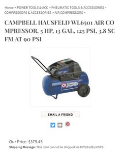 Campbell Hausfeld Air Compressor