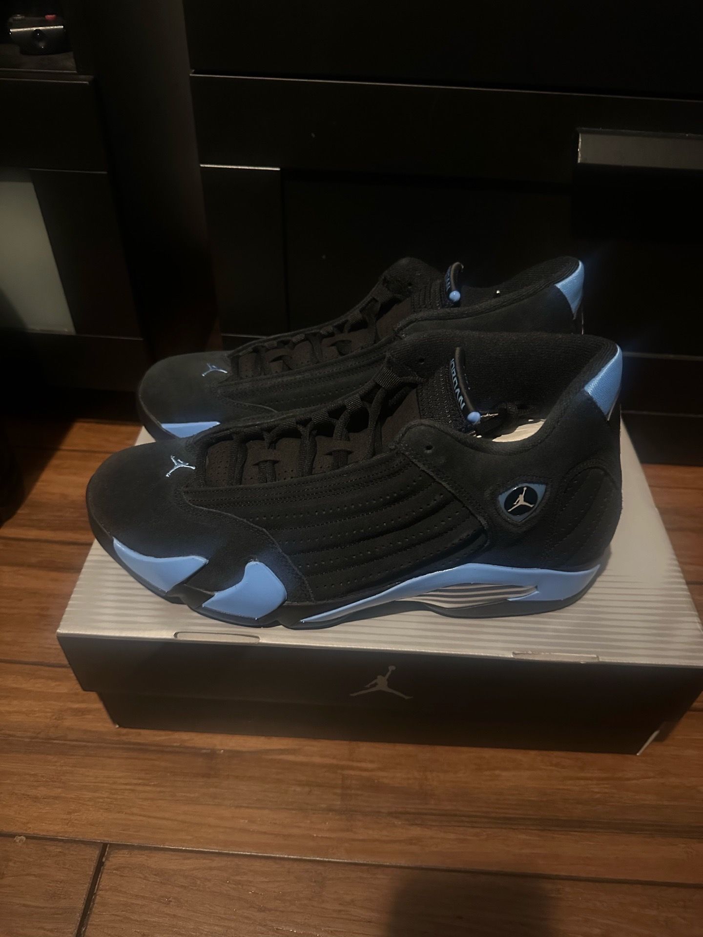 Jordan 14 Retro Black University Blue (2026) Size 14