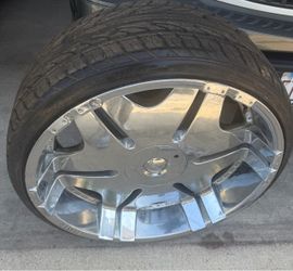 24’ Player Rims 5 Lug Universal