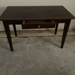 VTG Wooden Table With A Drawer