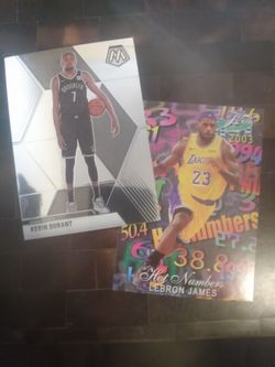 Kevin Durant Panini & LeBron Hot Numbers