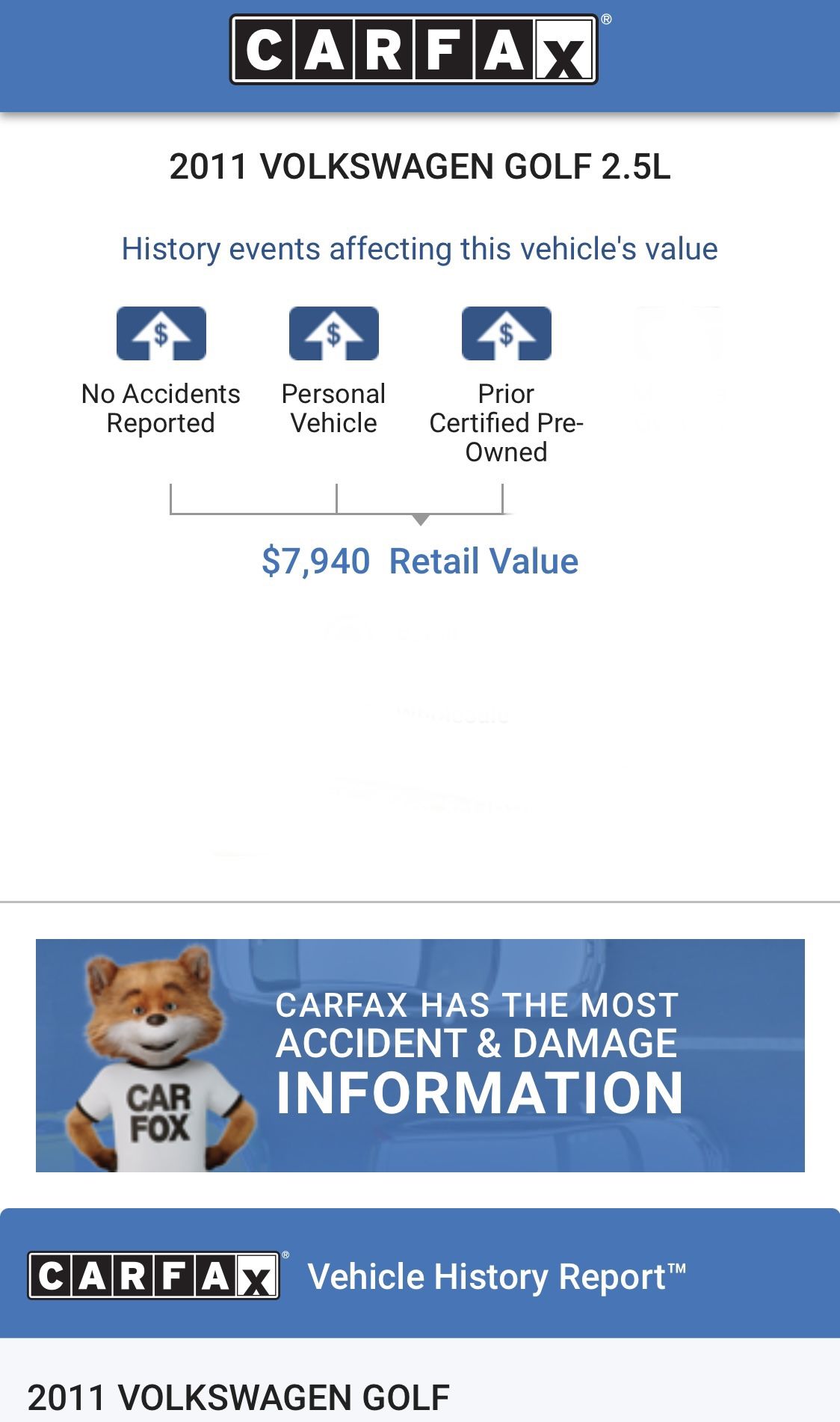 2011 Volkswagen Golf