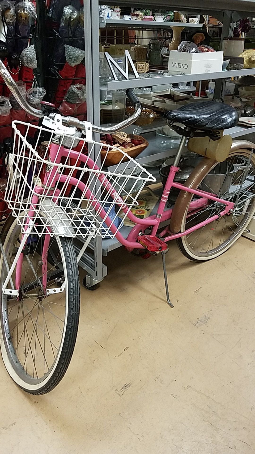 vintage ladies trailmate Easy Ride Pepto-Bismol pink single speed bike ...