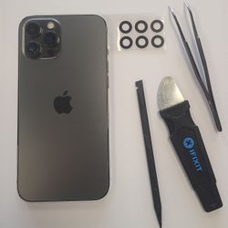Shattered iPhone Screen Broken LCD Pixels 
