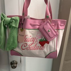 Juicy Couture Retro Strawberry Tote