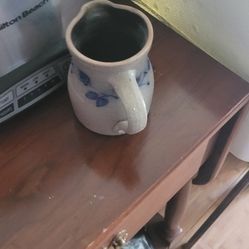 Small Antique Earthen Glazed Pitcher