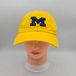 Fan Favorite Michigan Wolverines Yellow Hat (Missing Strapback Buckle) 6