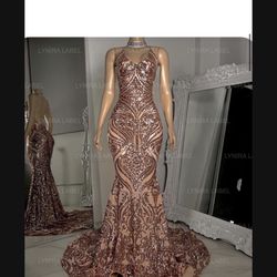 Lynira Label Dress Rose Gold 