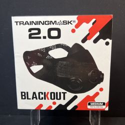 Authentic Elevation Training Mask 2.0 Medium (Blackout Style) High Altitude