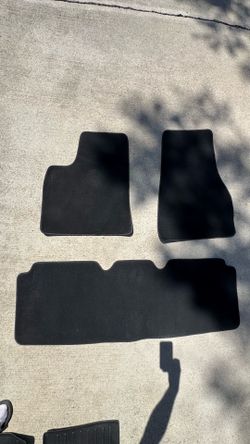 Tesla Black Carpet Car Floor Mat Set Model 3 or Y