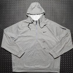 NIKE THERMA FIT PULLOVER HOODIE DARK GREY HEATER DQ4844-063 MENS Sz 3XL