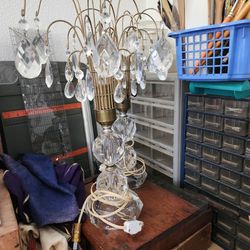 Vintage Crystal Lamps $300