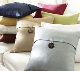2 Pottery Barn 18” X 18” New 100% Linen Pillow Covers