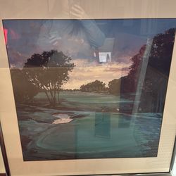 Robert Scharr “sunset Golfing”