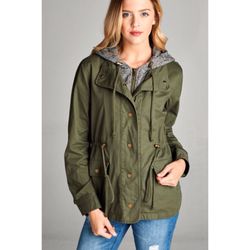 3/4 Roll up sleeve utility jacket