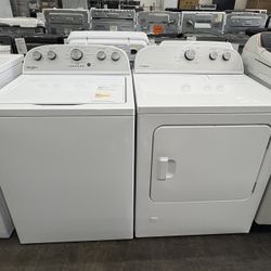 WHIRLPOOL 3.5-cu ft High Efficiency Agitator Washer & 7.0 cu.ft Gas Dryer