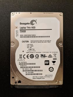 Seagate 250GB 2.5" SATA HDD