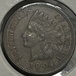 1904 Indian head (UNC)