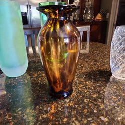Leopard Vintage Glass Vase