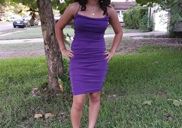 Purple formal dress