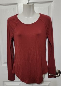 No Boundaries T-Shirt Juniors' Sz XS (1) Rusty Brick Long Sleeve Raglan Tee NoBo NEW 