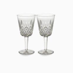 Waterford Crystal Lismore Pattern Water And Wine Glasses