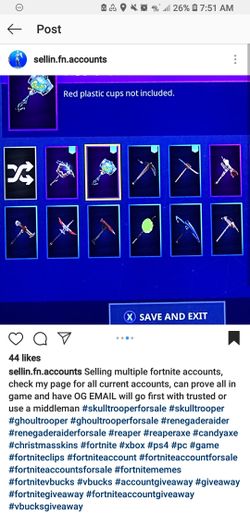 Fortnite Accounts for Sale - Comprar conta FN