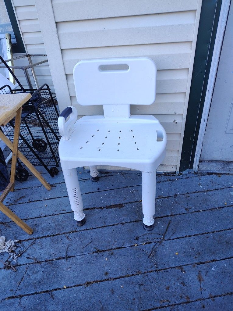 Adjustable Shower Chair. Sturdy.
