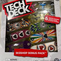 TECH DECK Sk8shop Bonus Pack Mini Finger Skateboard Multi Pack 2022 Series (The Heart Supply (Sk8shop Bonus Pack))